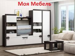 Стенка Гамма-18 МДФ белый глянец. во Владивостоке Стенки. Под заказ