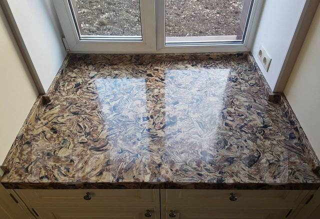 Изготовление подоконников из искусственного камня (акрил, кварц) во ...