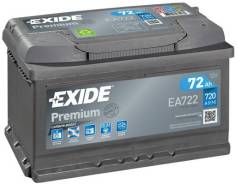 Аккумулятор Exide Premium 12V 72Ah 720A 278x175x175 /-+/ в Хабаровске Exide. 72 А.ч., Обратная (левое), производство США