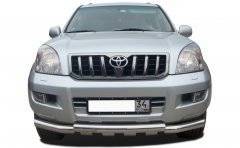 Кенгурятники. Toyota Land Cruiser Prado, GRJ120, GRJ120W, KDJ120, KDJ120W, KZJ120, LJ120, RZJ120, RZJ120W, TRJ120, TRJ120W, VZJ120, VZJ120W. Под заказ