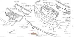 Накладка на бампер. Suzuki Escudo, TA74W, TD54W, TD94W Suzuki Vitara Suzuki Grand Vitara, TA04V, TA0D1, TA44V, TA74V, TA7D1, TAA4V, TD041, TD042, TD04...