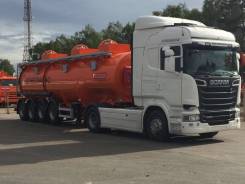 Сзап 8527ОА. SF4332 (32м3, 3 отс., СВН-80, 1/4я оси подъемные, нагрузка на ось 6,5, 30 000 кг.