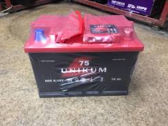 Продам новый аккумулятор Unikum 75 в Иркутске Unikum. 75 А.ч., Обратная (левое), производство Россия