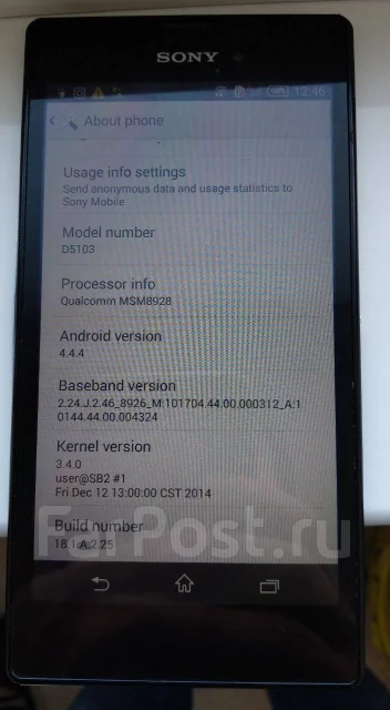 Sony Xperia T3. �/�, ������, 4G LTE, NFC ����