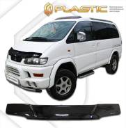 Дефлектор капота. Mitsubishi Delica, PA4W, PA5W, PB4W, PB5W, PB6W, PC4W, PC5W, PD4W, PD5W, PD6W, PD8W, PE6W, PE8W, PF6W, PF8W Двигатели: 4D56, 4G64, 4...