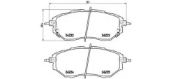 ������� ��������� �������� �������� ��� Subaru Legacy, Subaru Outback, Subaru Forester 12- Brembo P 78 017 P78017 ����