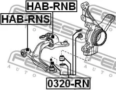 ����������� ��������� ������ | ����� ����/��� | Febest Habrns BH28143, 7062884, 11J2645, 7700225SX, ST51350SMA030BF, TG51350SMA030, B8185, SL1418, 411...