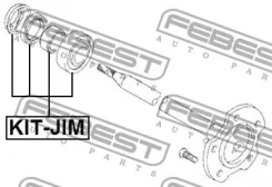 ��������� ��������� ������ ������� ����������� 35x72x22 | ��� ����/��� | Febest Kitjim WB1506, SM1145, 0926935009, 0926935009000, HWK29106, KK28000, R...