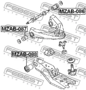 ����������� ��������� �������� ������ | ����� ����/��� | Febest MZAB-087 MZAB087 ����
