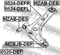 ����������� ��������� ������ | ����� ����/��� | Febest Mzabdes C9988, SL2281, GV0888, D65134470, 851622, BH25112, 4062105, 0501DEFS, CAB10033, CAB2003...