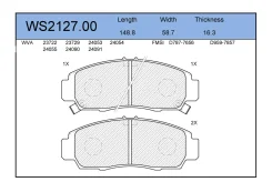 ������� ��������� �������� �������� ��� Honda Civic, Honda Accord, Honda Odyssey jeenice ws212700 WS212700 ����