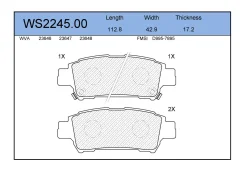 ������� ��������� �������� ������ ��� Toyota Alphard I, Toyota Previa, Toyota Avensis Verso Jeenice WS2245.00 WS224500 ����
