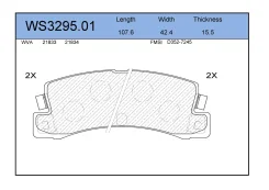 ������� ��������� �������� ������ ��� Toyota Corolla, Toyota Camry, Toyota Carina Jeenice WS3295.01 WS329501 ����