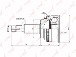 ���� ������� 30/27 ABS 48 | ����� ����/��� | INKO 329105A 329105A ����