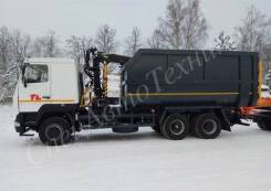 Велмаш VM10L74. Ломовоз с манипулятором M на шасси МАЗ 6312С5, 6 650 куб. см., 15 000 кг., 6x4