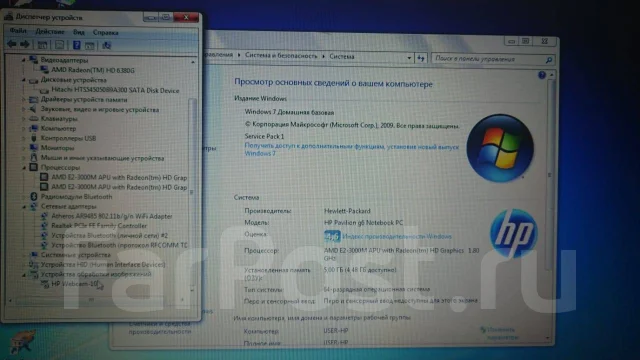 HP Pavilion g6. 15.6", 1,8����, ��� 4 ��, ���� 500���, WiFi: 1, Bluetooth: 1, ����������� �� 2��. ����