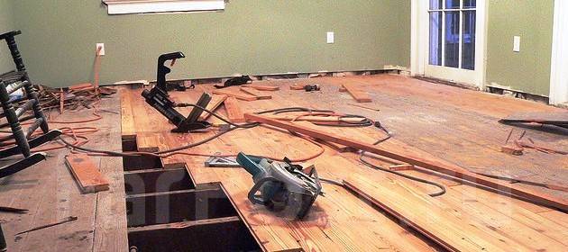 Слом, демонтаж полов! Бесплатный вывоз дерева во Владивостоке