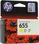 Картридж струйный HP 655 (CZ112AE) Жёлтый во Владивостоке Картриджи струйные.