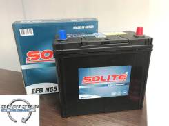 Аккумулятор Solite EFB N55 B24L 50а/ч 440A Start-STOP во Владивостоке Solite. 50 А.ч., Обратная (левое), производство Корея