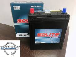 Аккумулятор Solite EFB K42R M-42 38а/ч 360A Start-STOP во Владивостоке Solite. 38 А.ч., Прямая (правое), производство Корея