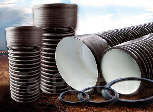 Труба полиэтиленовая двухслойная гофрированная ФД (Аналог труб Корсис ...