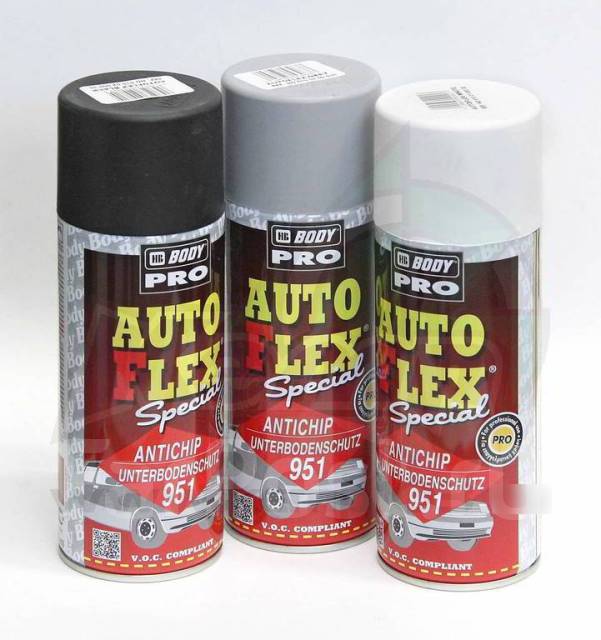 Антигравий-спрей BODY 951 Autoflex (400мл) на каучуковой основе, в ...