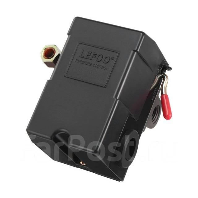 Реле давления компрессора 220в 4 Выхода с боковым клапаном Lefoo, новый ...