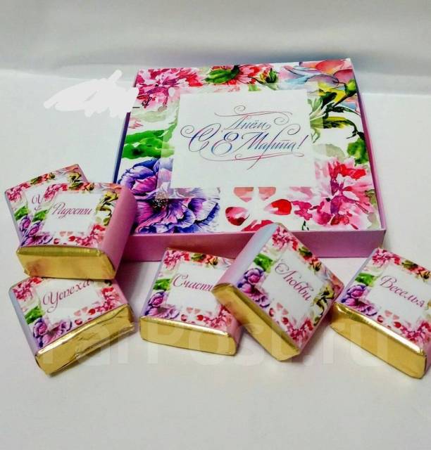 шокобокс с 8 марта шаблон