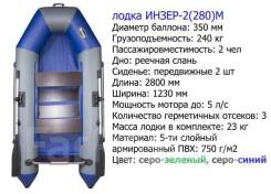 Инзер 2 М. 2019 год год, длина 2,80 м., двигатель без двигателя, 5,00 л.с.