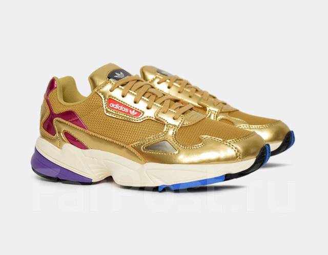 Adidas falcon weiß gold online