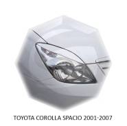 Реснички на фары Toyota Corolla Spacio 2001-2007г во Владивостоке Накладка на фару. Toyota Corolla Spacio, NZE121N, ZZE122N, ZZE124N 1NZFE, 1ZZFE
