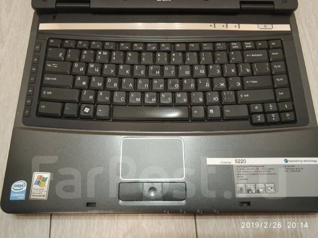 Acer Extensa 5220. 15.4", 2,1����, ��� 2048 ��, WiFi: 1 ����