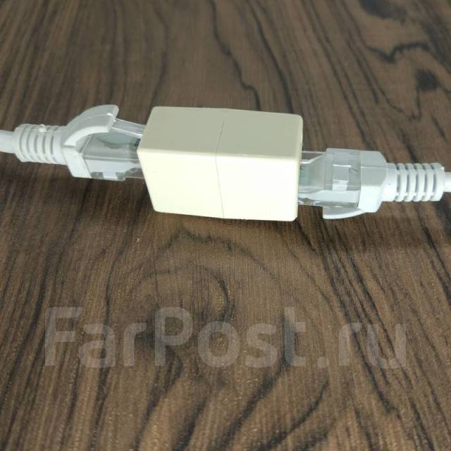 Переходник удлинитель RJ-45 гнездо-гнездо 8P8C, новый, в наличии. Цена ...