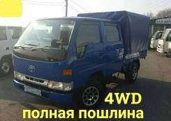 Toyota ToyoAce. 4WD, двухкабинник+ борт 1,5 тонны, 1 500 кг., 4x4