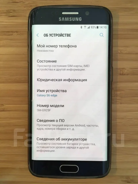 Samsung Galaxy S6 Edge. �/�, �����, 3G, 4G LTE, NFC ����