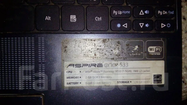 Acer Aspire One 533. 10.1", WiFi: 1 ����