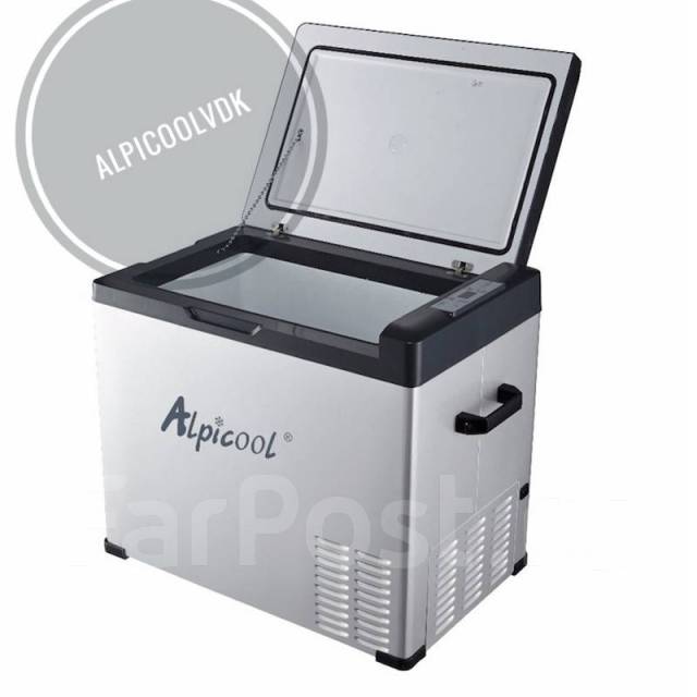 Холодильник автомобильный, компрессорный Alpicool 50L. 12/24/220v ...