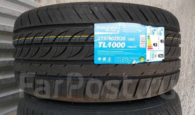 Toledo TL1000, 275/40R20 106Y, 315/35R20 110Y, 20", 1 шт, в наличии ...