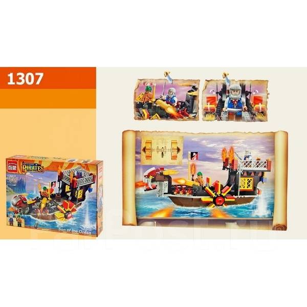Конструктор Enlighten Brick серия Пираты "Лодка-дракон" 345 д. лего ан ...