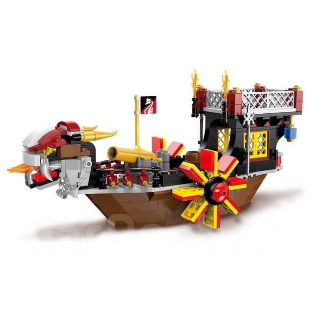 Конструктор Enlighten Brick серия Пираты "Лодка-дракон" 345 д. лего ан ...