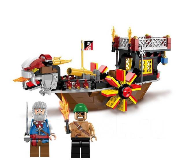 Конструктор Enlighten Brick серия Пираты "Лодка-дракон" 345 д. лего ан ...