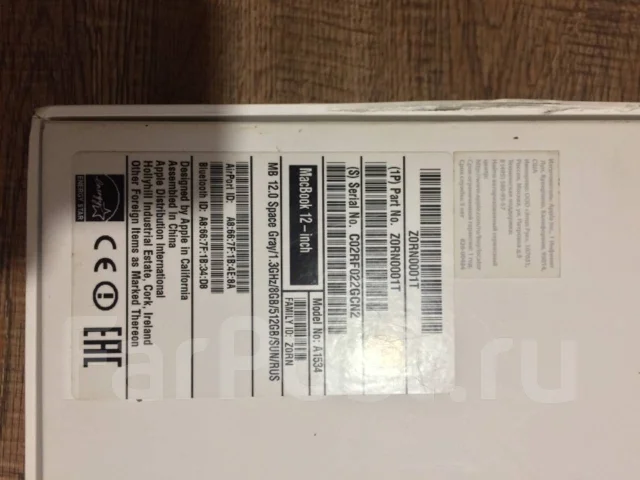 Apple MacBook 12 2015 Early. 12", ��� 8 ��, ���� 512���, WiFi: 1, Bluetooth: 1 ����