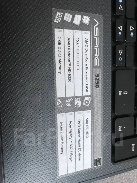 Acer Aspire 5250. WiFi: 1, Bluetooth: 1 ����