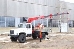 ГАЗ-33086 Земляк. КМУ+буровая ГАЗ 3308 (земляк), 4 430 куб. см., 1 800 кг., 4x4. Под заказ