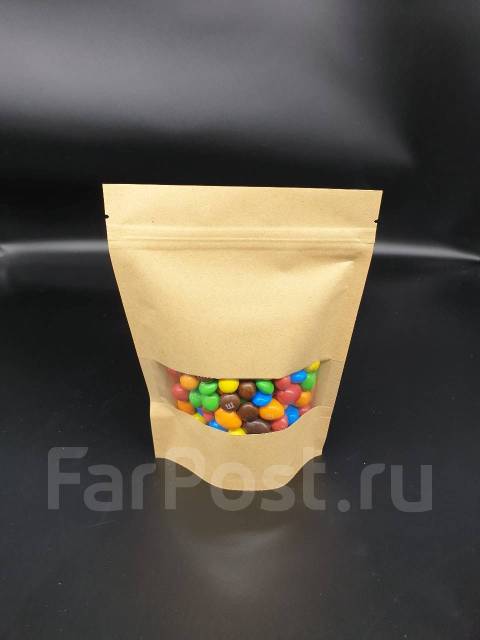 Пакет с окошком и зип-замком, новый, в наличии. Цена: 4₽ во Владивостоке