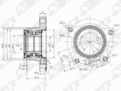 Ступица. Lexus GX460, GRJ158, URJ150 Lexus GX400, GRJ158, URJ150 Lexus GX470, UZJ120 Toyota FJ Cruiser, GSJ10, GSJ15, GSJ10W, GSJ15W Toyota Hilux Surf...