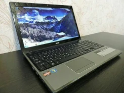 Acer Aspire 5553G. 15.6", 2 400����, ��� 4 ��, ���� 160���, WiFi: 1, Bluetooth: 1, ����������� �� 3��. ����