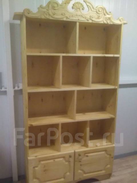 Шкаф книжный из натурального дерева, новый, под заказ. Цена: 30 000₽ во ...