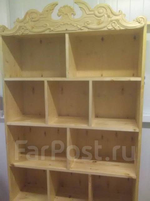 Шкаф книжный из натурального дерева, новый, под заказ. Цена: 30 000₽ во ...