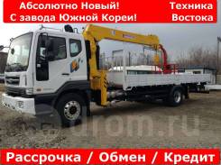 Daewoo Novus. Абсолютно новый кран-манипулятор с завода из Ю. Кореи!, 7 640 куб. см., 10 000 кг., 4x2